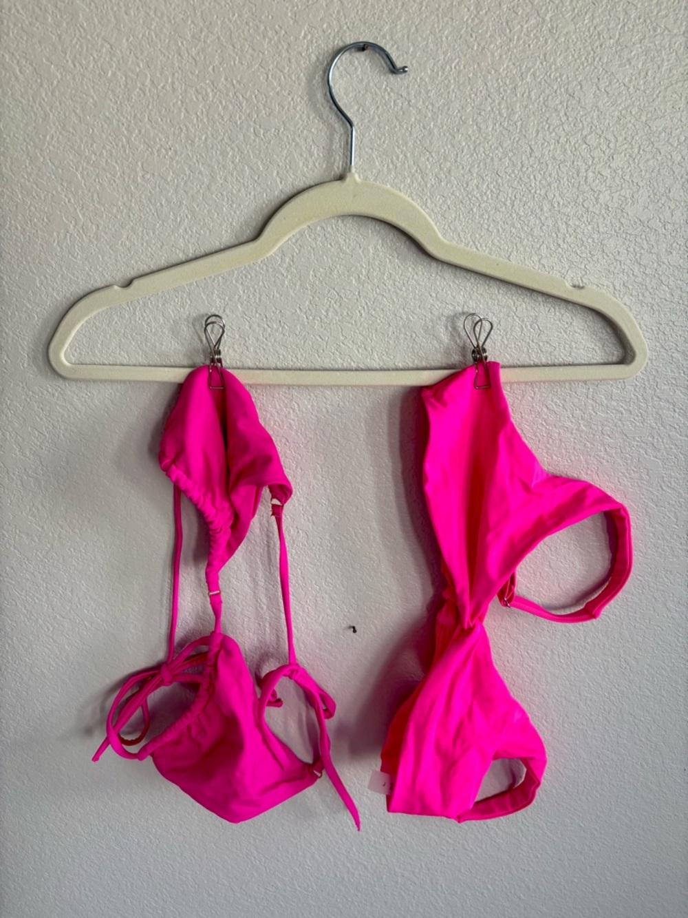 SHEIN Two Pack Neon Pink Bikini Set